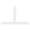 Ekena Millwork Portland Architectural Grade PVC Gable Bracket, 84"W x 52 1/2"H x 4"D x 6"F, 15/12 Pitch GBP084X53X0406POR00 - alternate 2